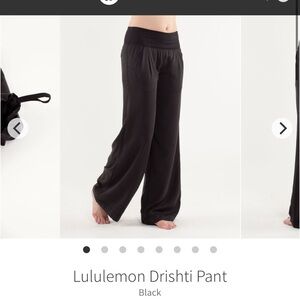 Lululemon Black Drishti Pant